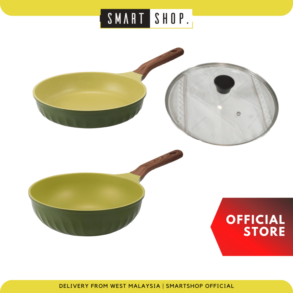 Olive Green Frying Pan Set